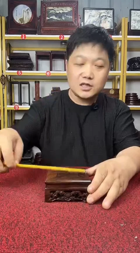 紫檀木类端景台10CM正方底座