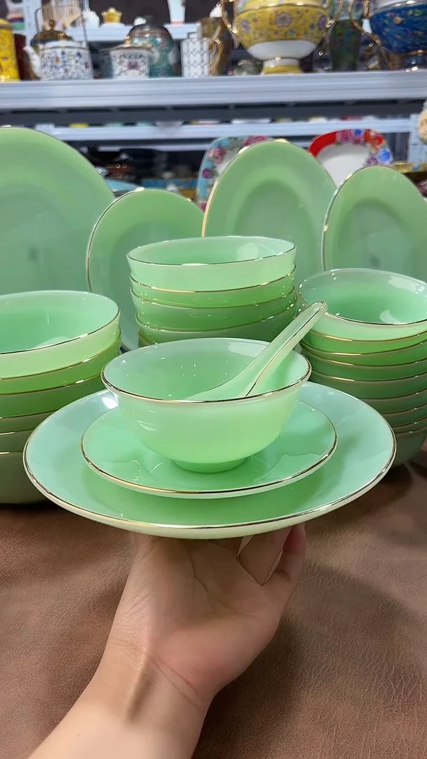 玉瓷四件套6套餐具
