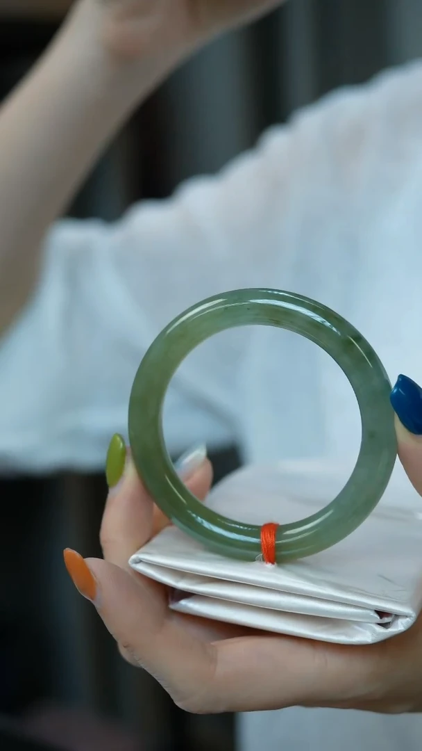 未镶嵌手镯翡翠33-55#圆条/姿/3