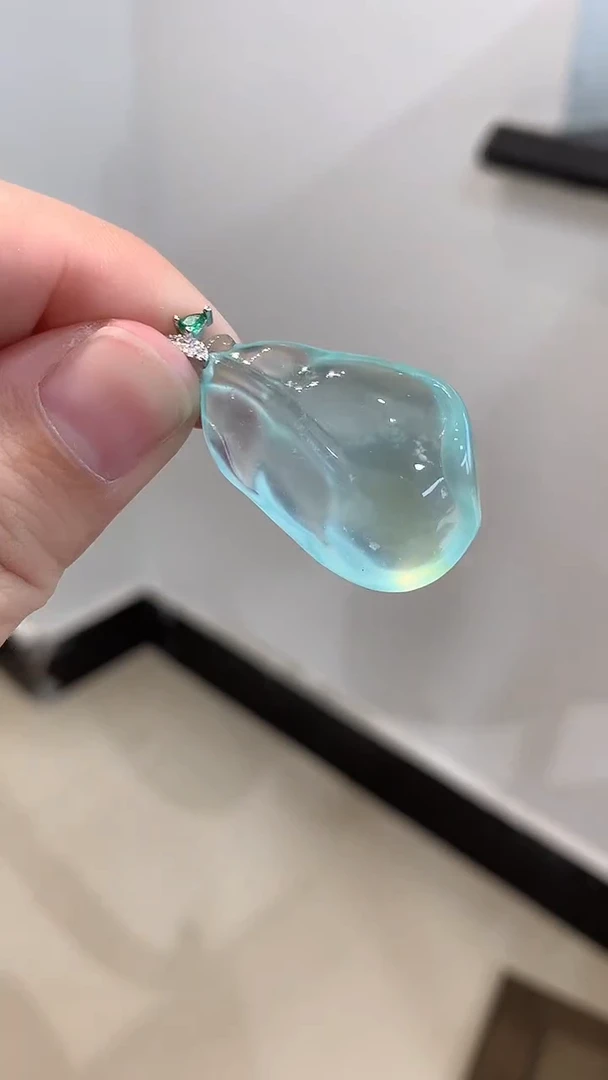 未镶嵌蛇纹石玉吊坠(不含链)叶子