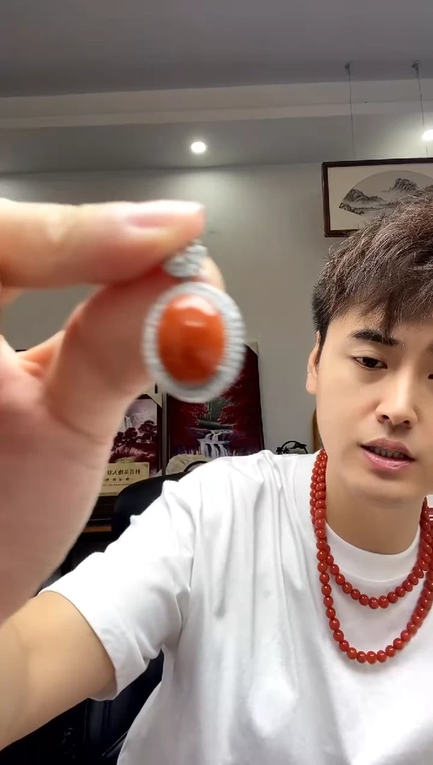 翡翠银S925镶嵌颈饰翡翠吊坠