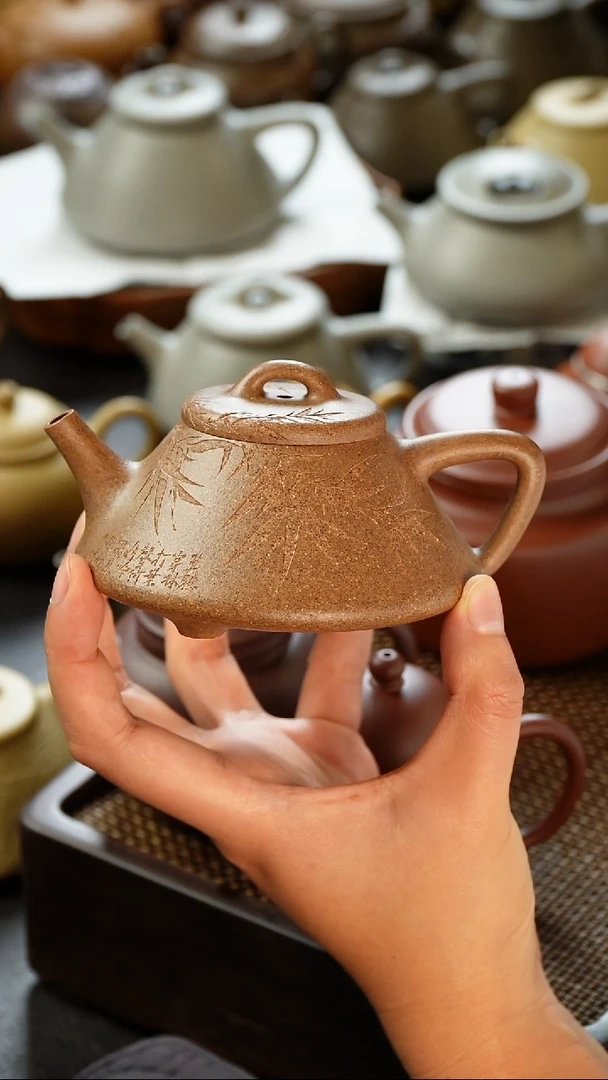 茶壶紫砂麦**锥青段退火文瓢