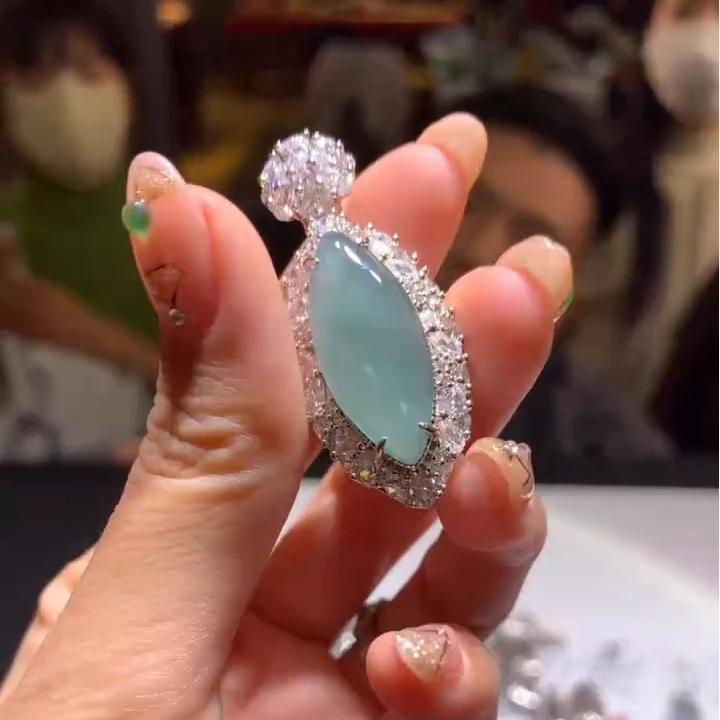 【逍遥】天然A货翡翠马眼吊坠*222/216/多样性发/1件