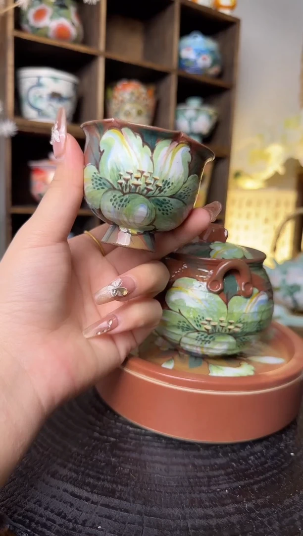 【闪购商品】石一百合主人杯杯