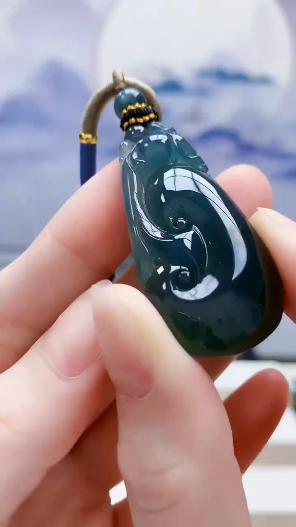 未镶嵌定制翡翠4917ry-毛货挂件51