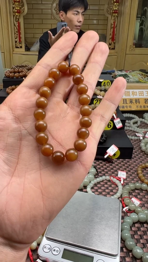 未镶嵌手串和田玉金山糖手串卡10
