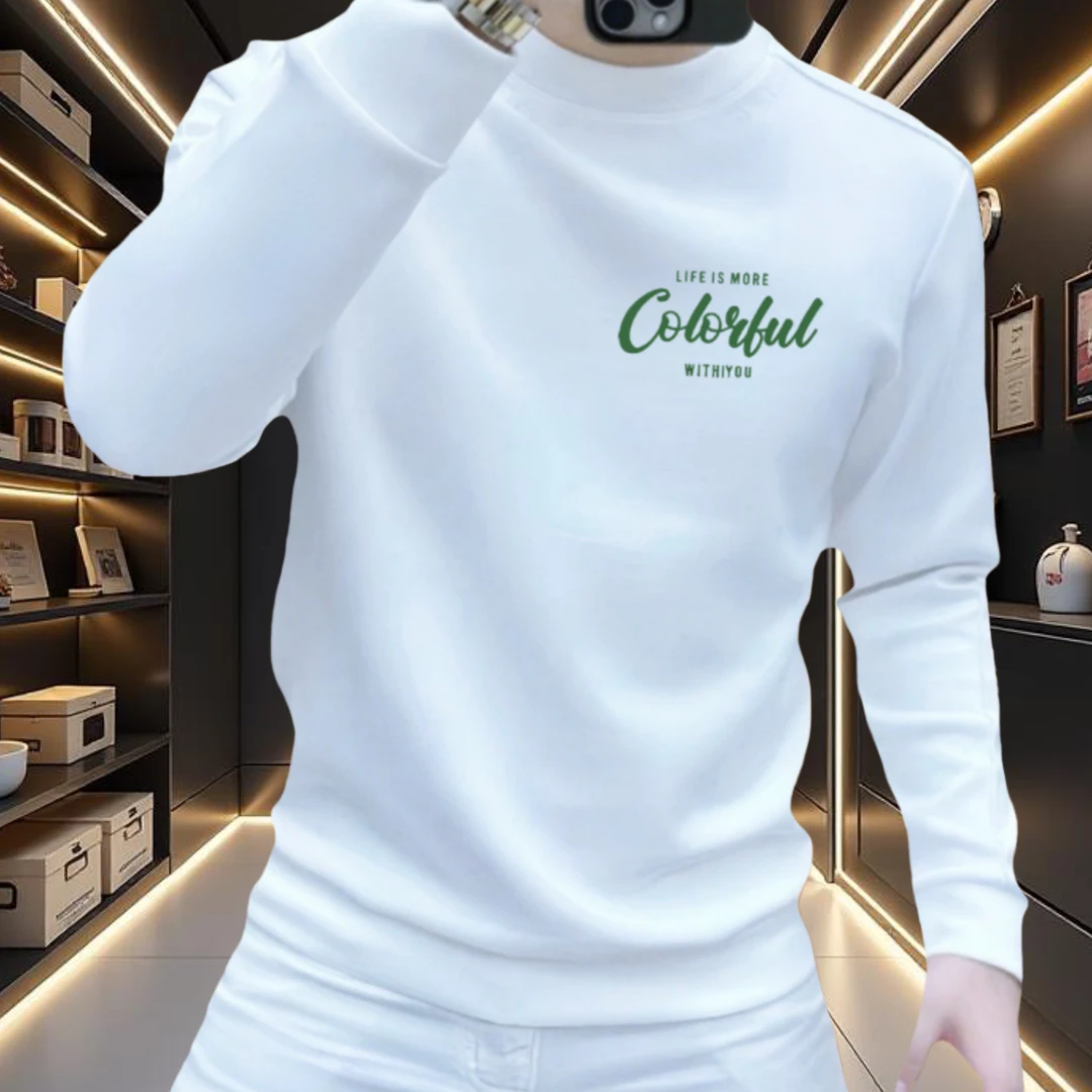 秋冬季潮牌时尚圆领长袖青春流行百搭套头休闲加绒潮流打底卫衣