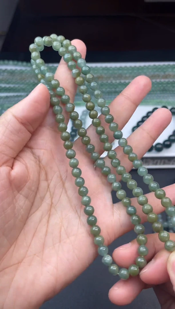 翡翠未镶嵌颈饰项链卡6