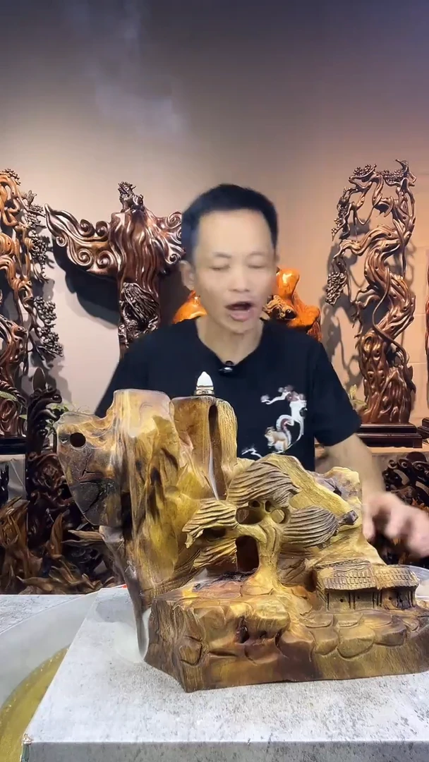 金丝楠阔**前小叶桢楠随行摆件2