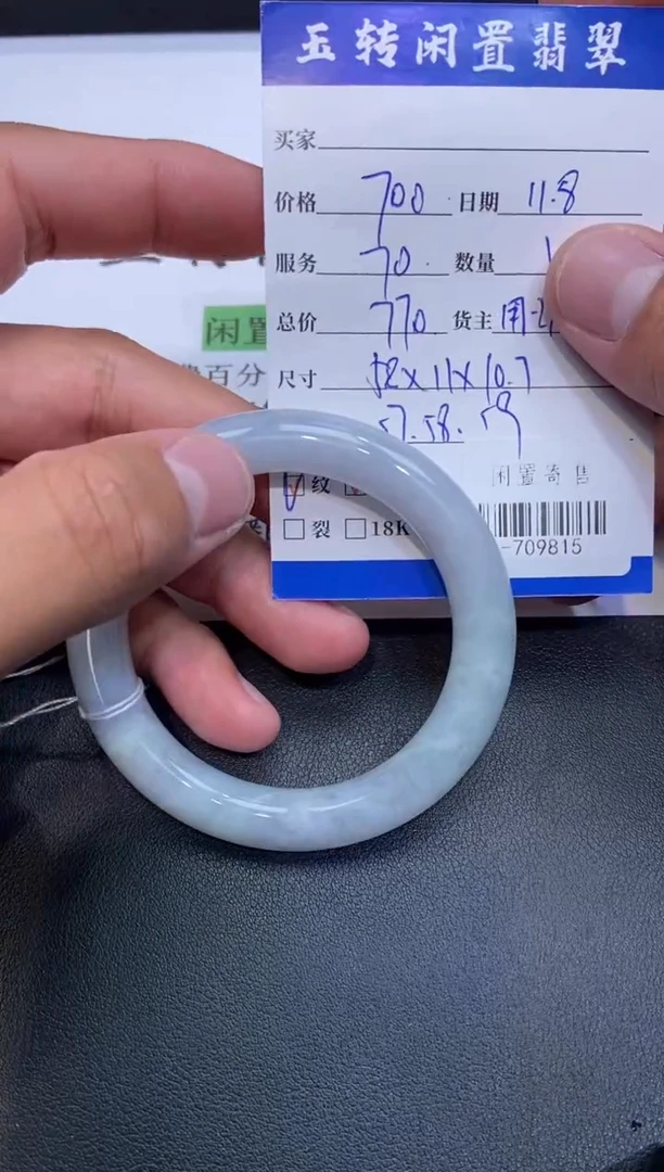 颈饰未镶嵌翡翠手镯多人-709815