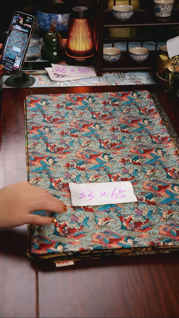 【福利琉璃浅梦双面】中国风干泡织锦茶席33*65