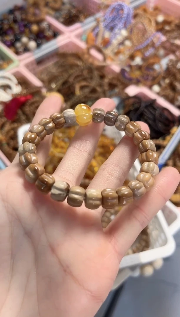 手串库克库克妖花楼兰南瓜10mm 多样性发货