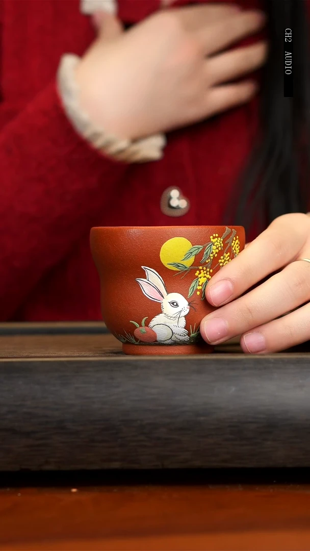 【闪购商品】紫砂茶壶宜兴原矿紫砂玉兔望月