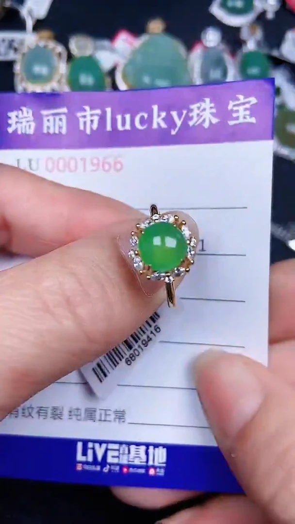 颈饰银S925镶嵌翡翠1966