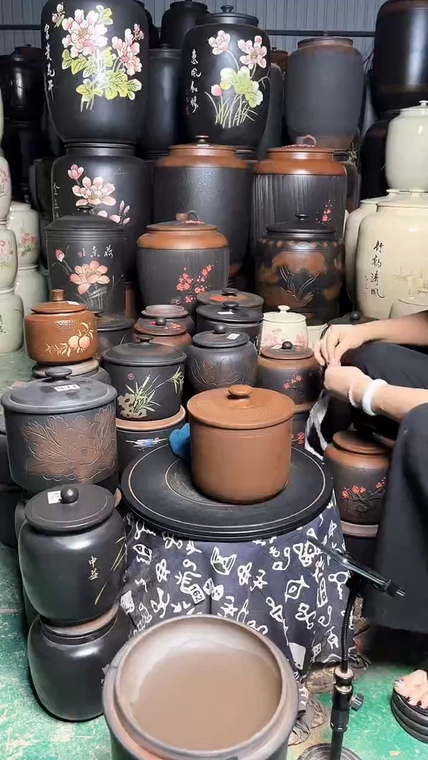 罐大大瑕疵茶叶罐 古铜色 小五饼  892
