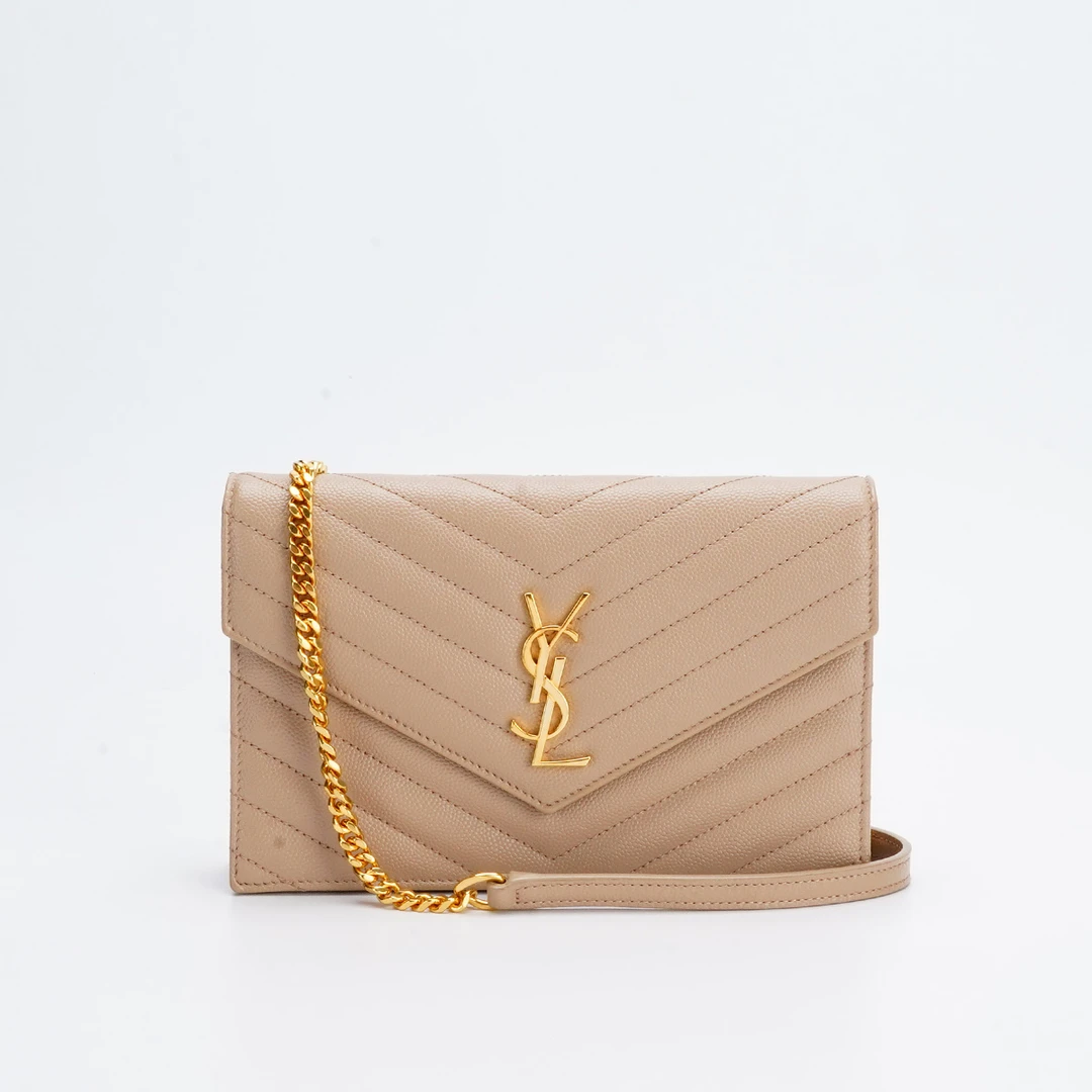 95新 YSL/圣罗兰 信封包小号鱼子酱/BGD902000006
