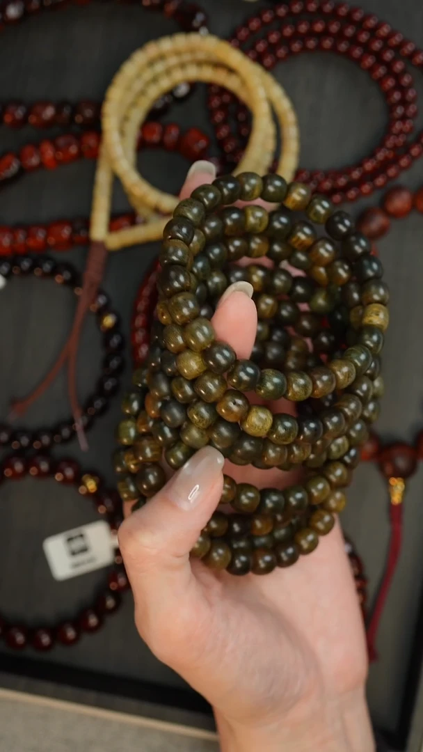 维腊木（绿檀）手串/手链绿檀老型8.5mm
