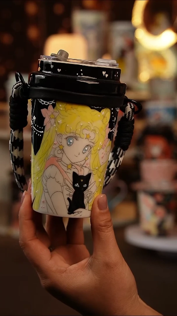 （玉泥）景德镇手工手绘文创陶瓷杯