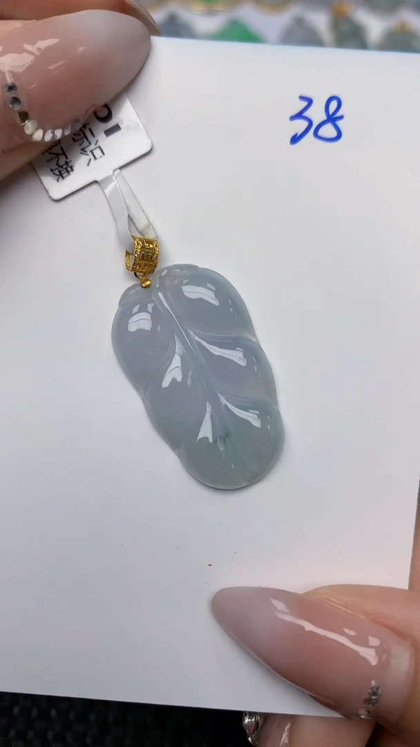 【闪购商品】翡翠颈饰18K金镶嵌天然翡翠A货