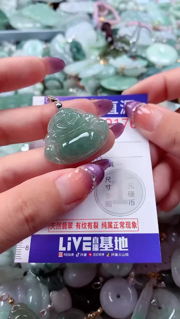翡翠未镶嵌吊坠(不含链)9176