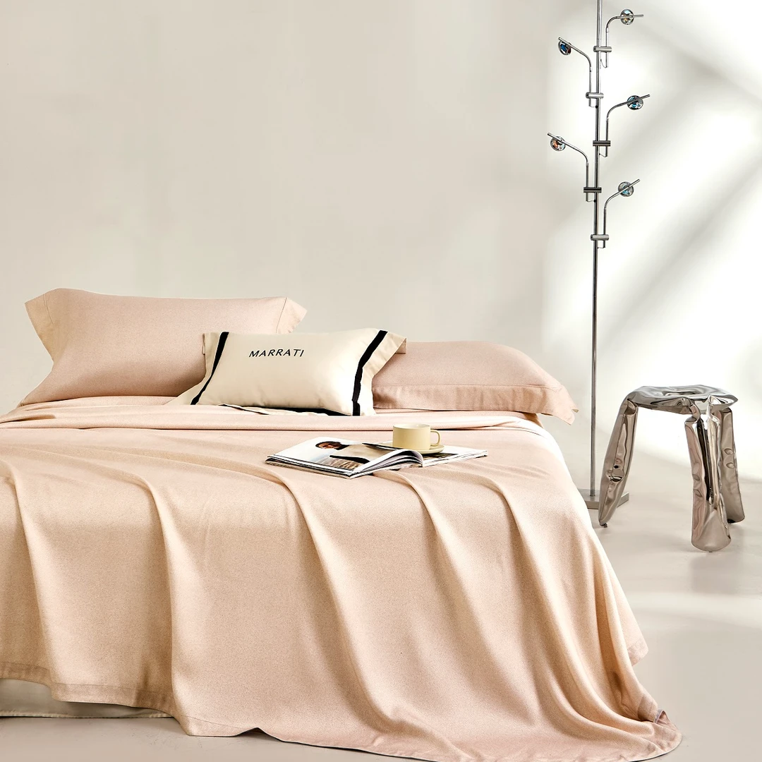 冰竹软凉席2025新款高端色织提花夏季纯色设计师款