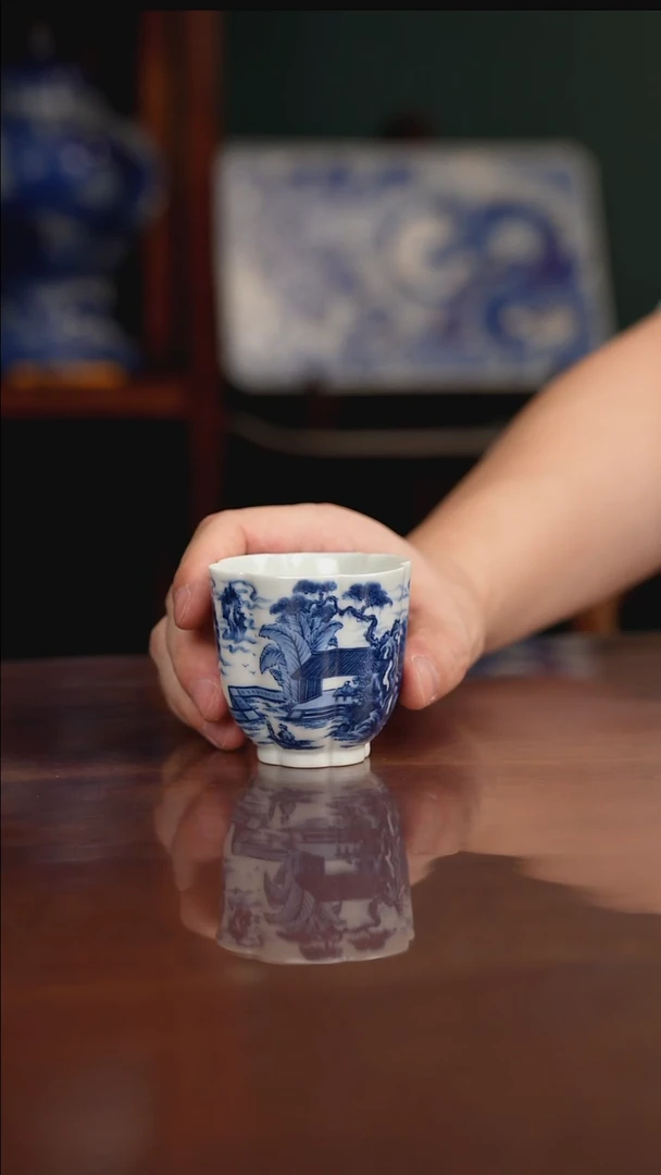 景琳藏 烹茶图主人杯