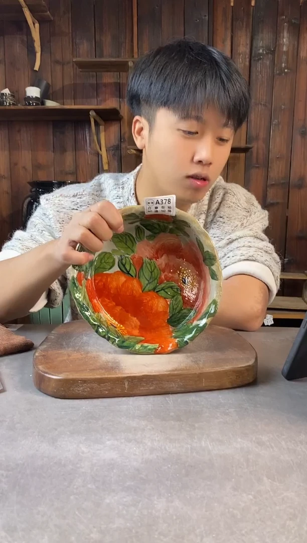 碗378瑕，手工手绘，超值陶瓷！