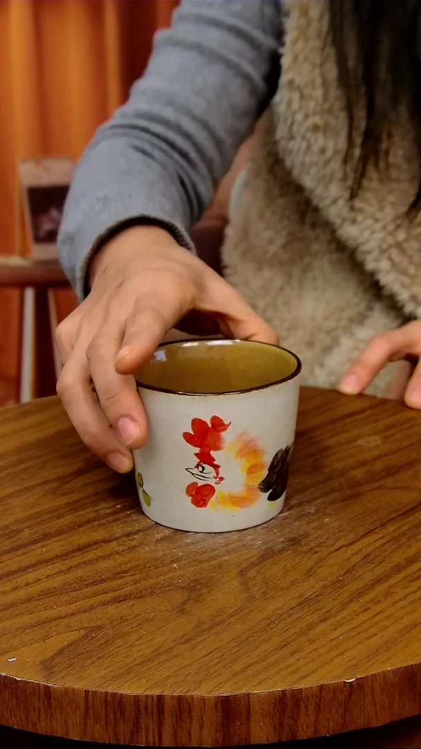 杯子陶景德镇手工手绘釉下彩陶瓷