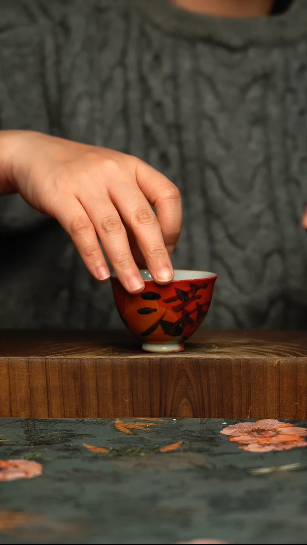 瓷片釉下彩手工手绘同款陶器