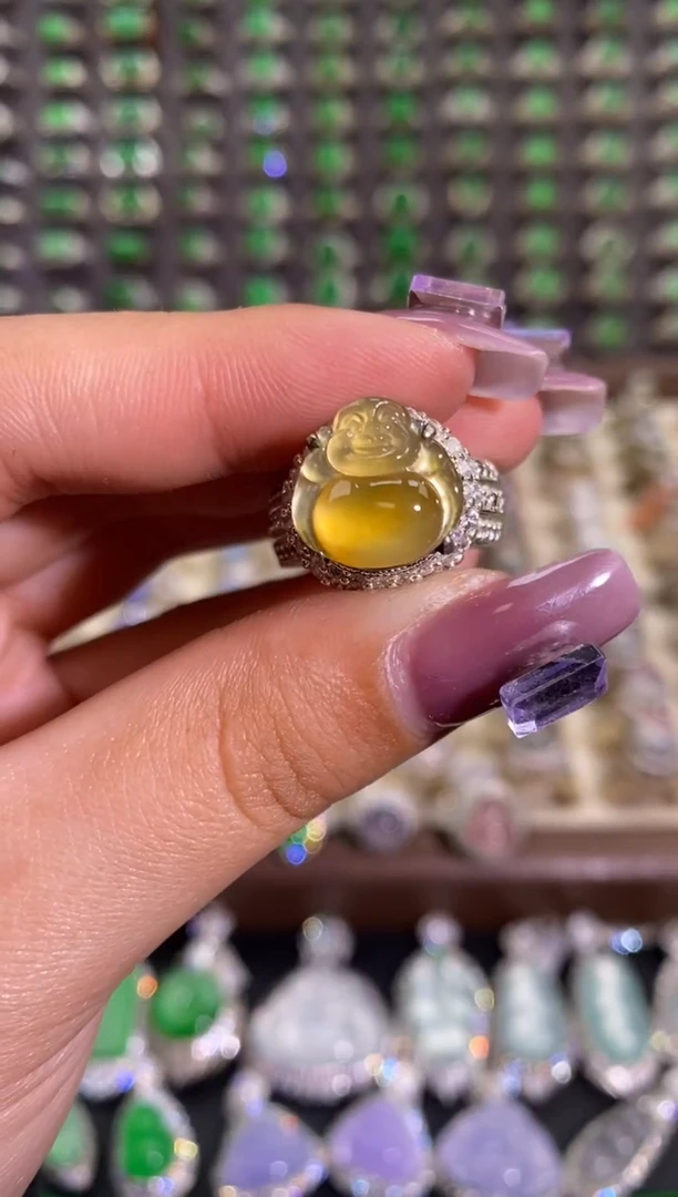 未镶嵌戒指翡翠天然缅甸A货翡翠未镶嵌 粉丝福利