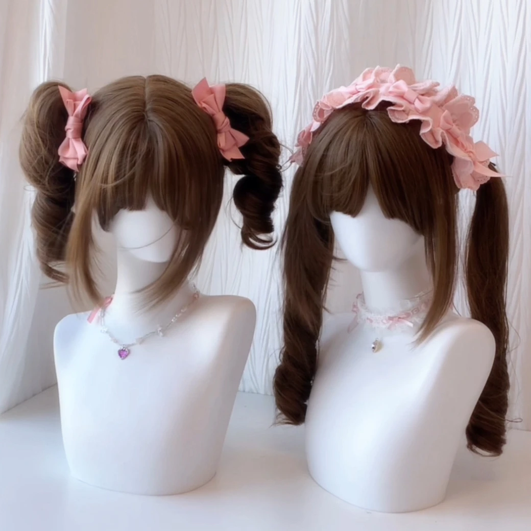 【芭蕾舞曲】艾丽卷卷假发蜜茶棕Lolita长卷发全头套仿真自然doll感