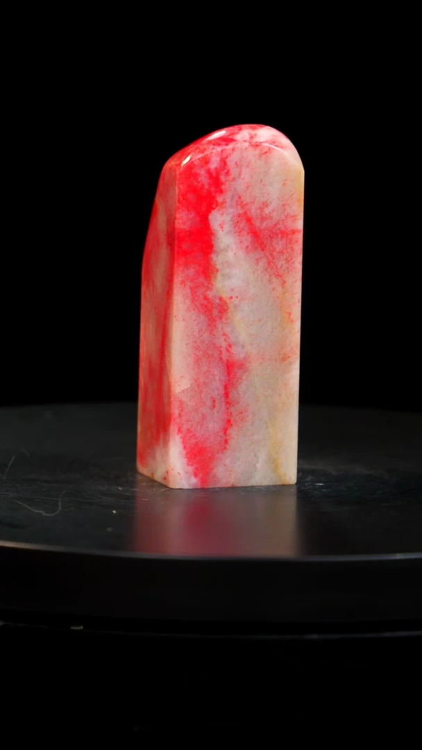 鸡血石瓷白鸡血石旬阳