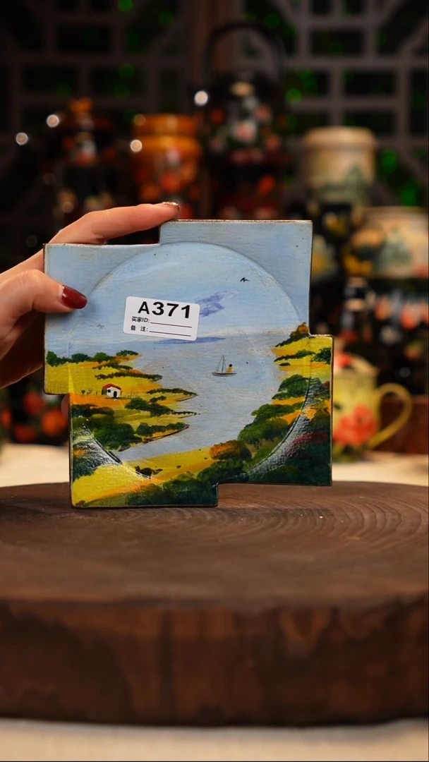 油画   手绘釉下彩371
