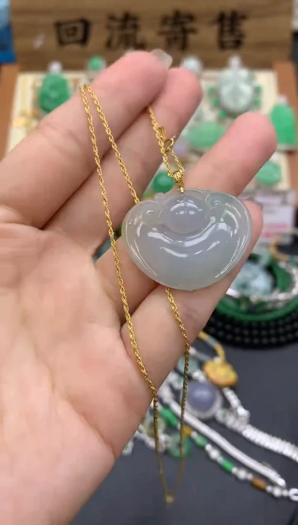 【闪购商品】翡翠颈饰18K金镶嵌294-中国好珍宝