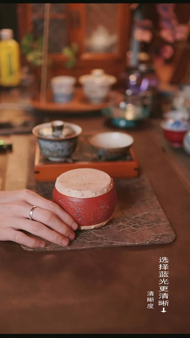 茶器 复古红腰鼓香插