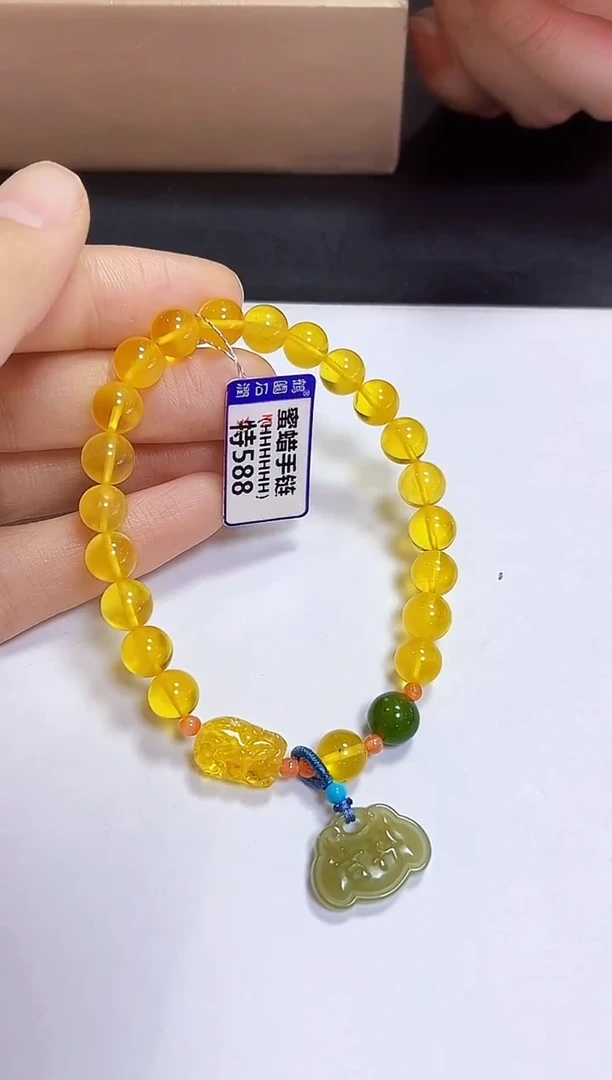 蜜蜡颈饰未镶嵌手链