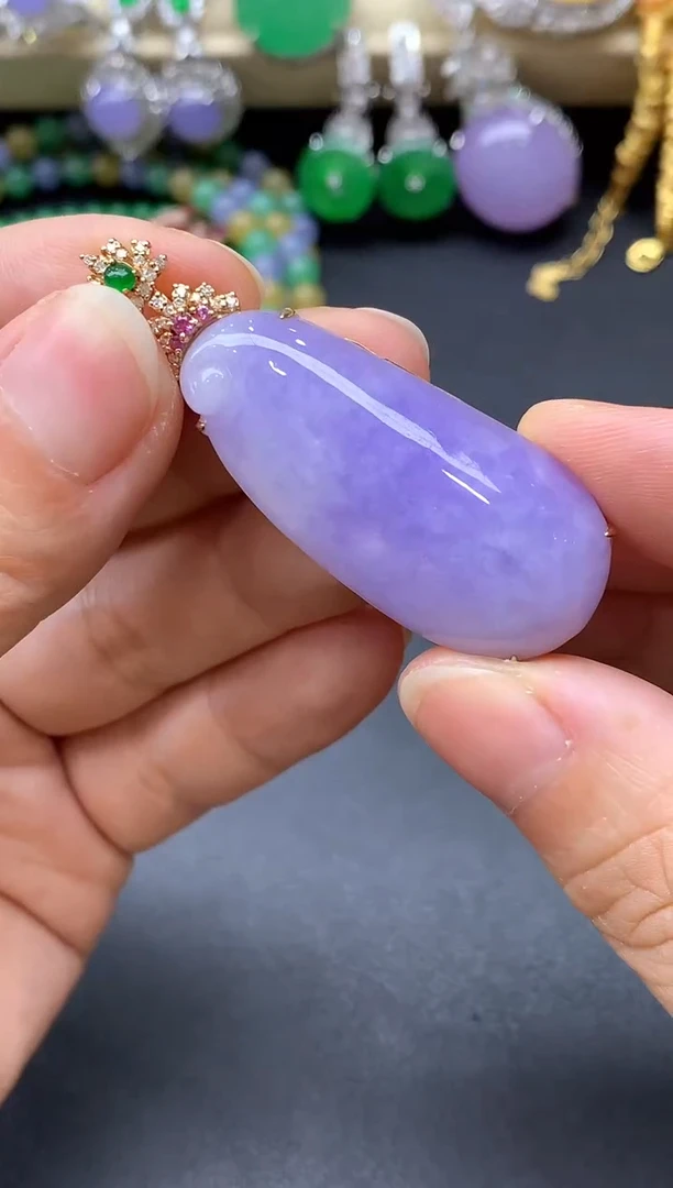 翡翠18K金镶嵌颈饰645中国好珍宝1