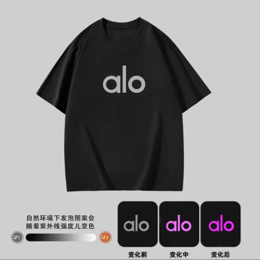 【商场同款】夏季新款纯棉短袖男女同款圆领T恤-光变工艺