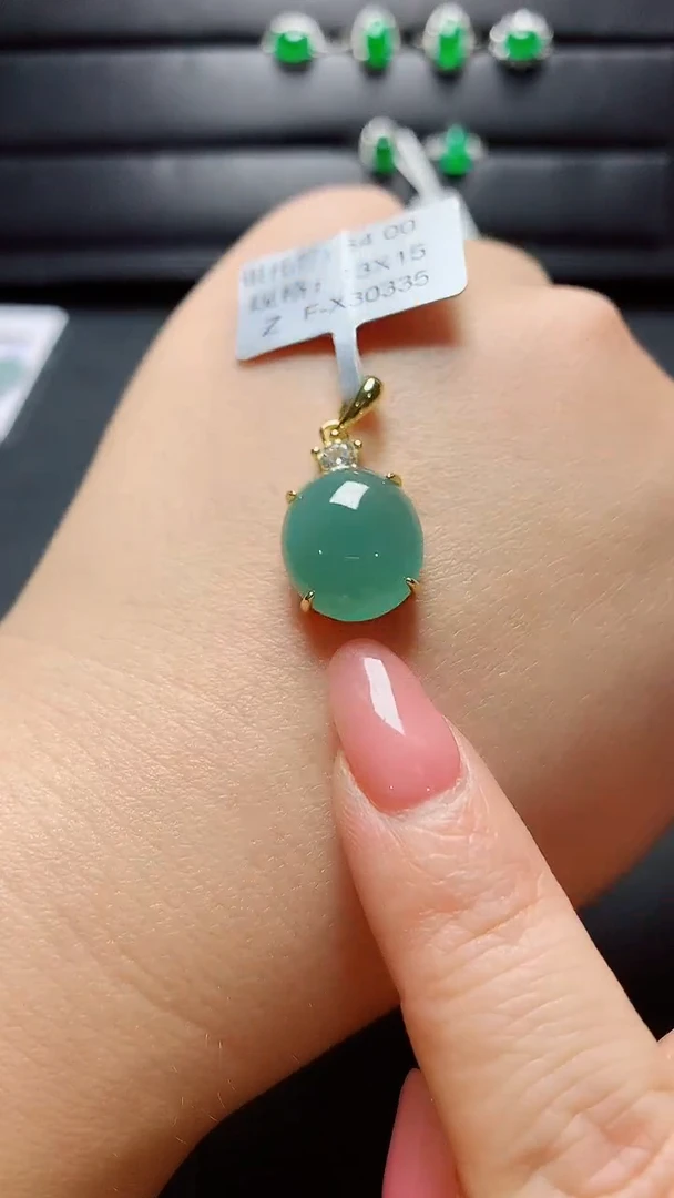 银S925镶嵌戒指翡翠天然翡翠A货s925银镶