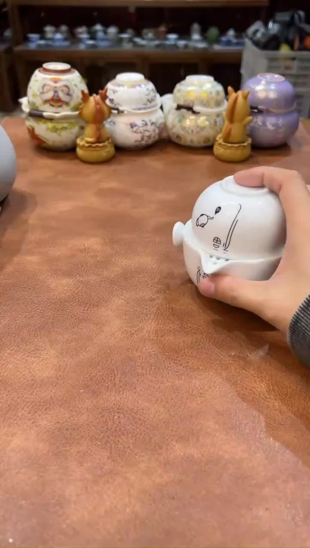 真的很便宜会开片的旅行茶具