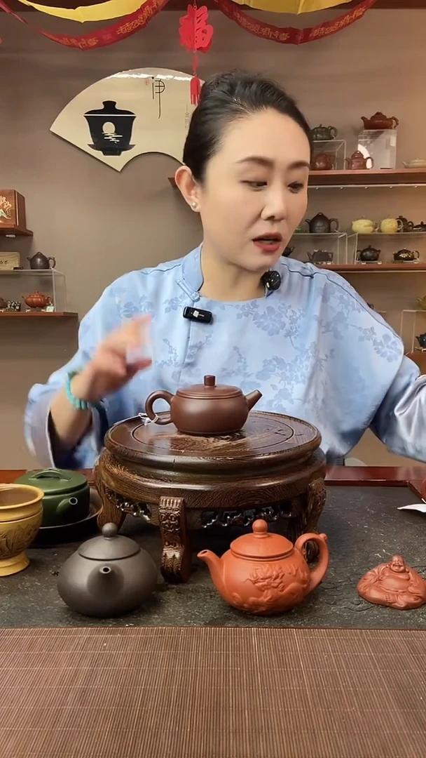 茶壶紫砂光器扁井栏 紫朱泥 徐霞