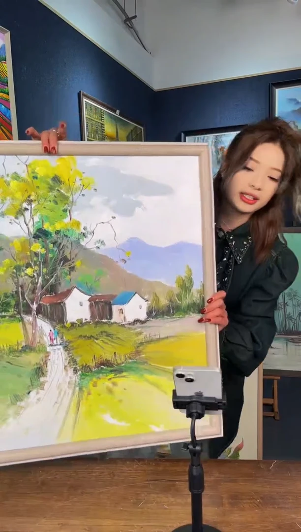 【闪购商品】油画17号手绘油画50*60 乡村