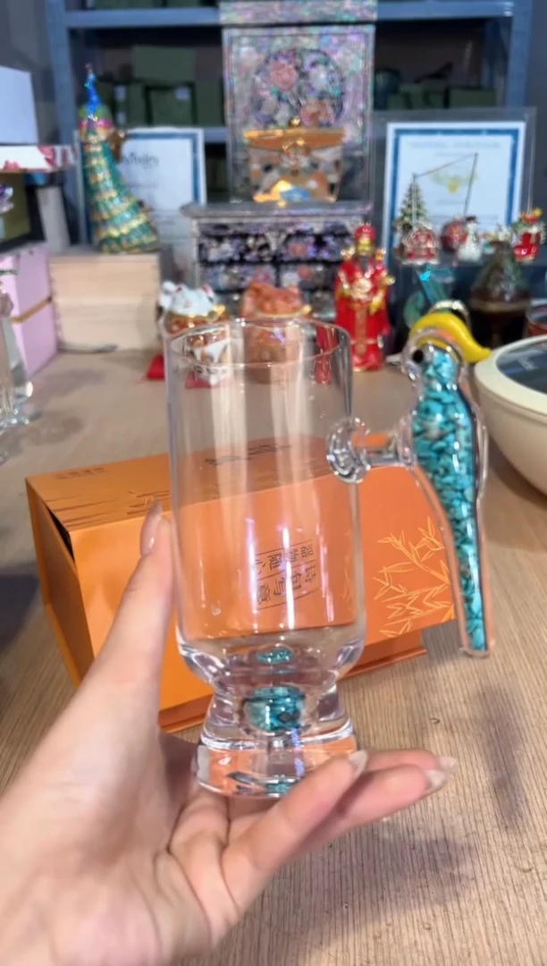 【闪购商品】杯136诗器绿松石鸟把手杯