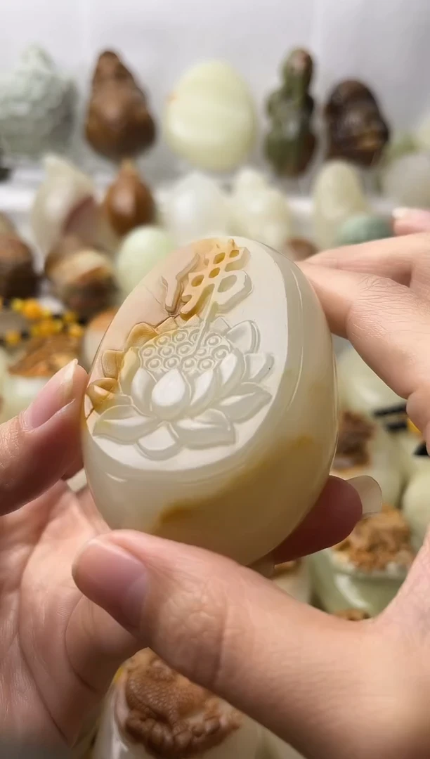 石材古青石棉纹正常不退换佛莲花