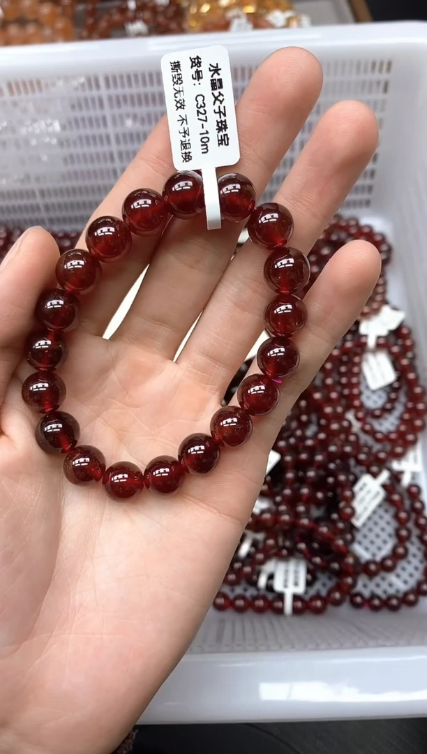 未镶嵌手串石榴石A6石榴石10mm