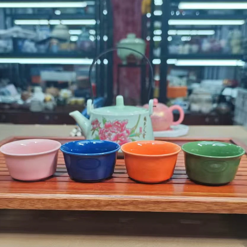 瓷韵优品 国色天香牡丹提梁壶一壶四杯泡茶套组-2789