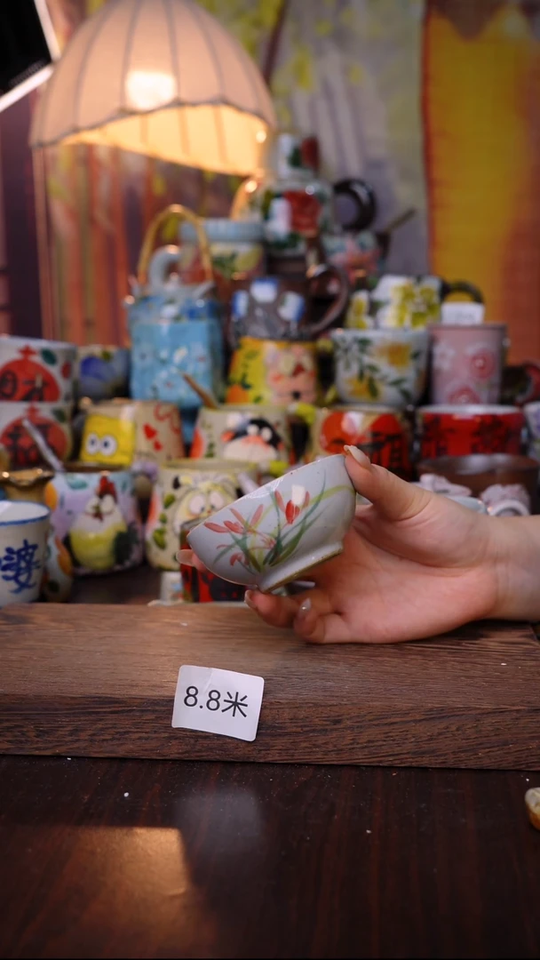 杯子泥垚手作 景德镇手工手绘陶瓷器物