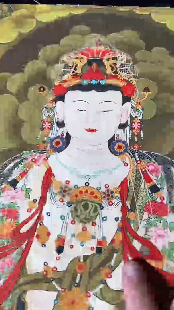 卷轴画藏式珍藏彩绘艺术馆108