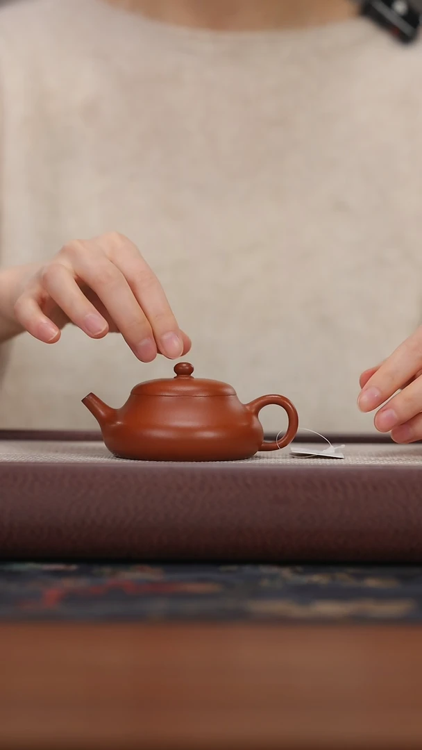 【闪购商品】紫砂茶壶qyt小红泥 静乐 110cc