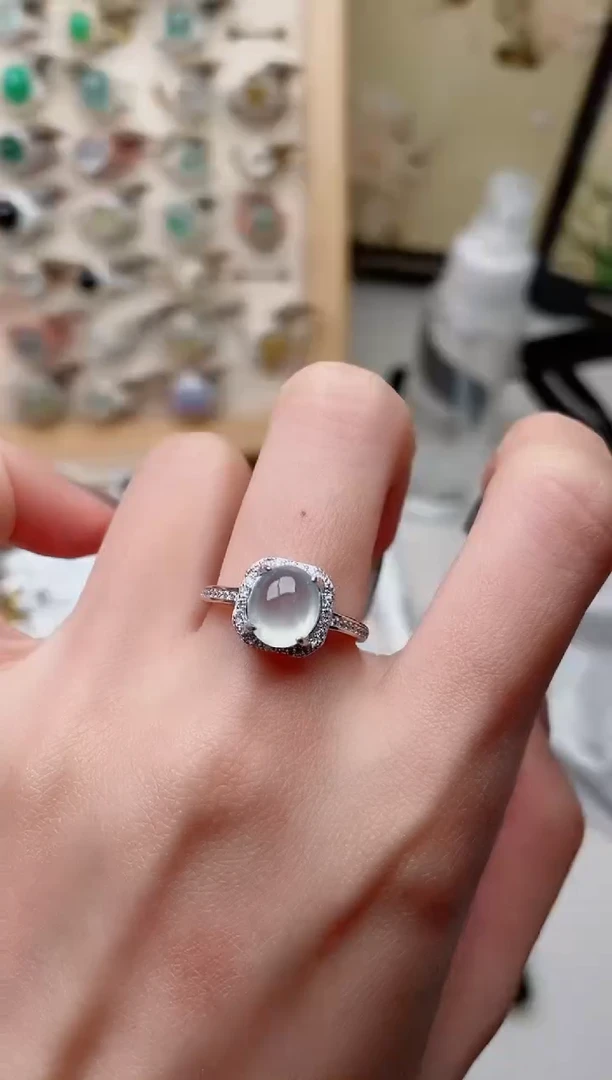 【闪购商品】翡翠戒指银S925镶嵌..........